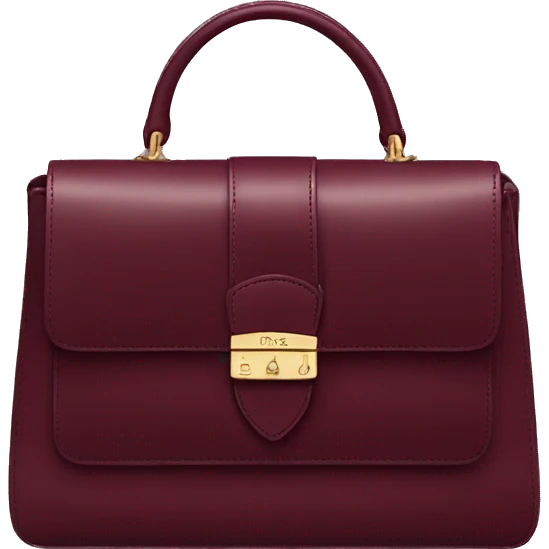 minimalistic burgundy purse prada  emoji