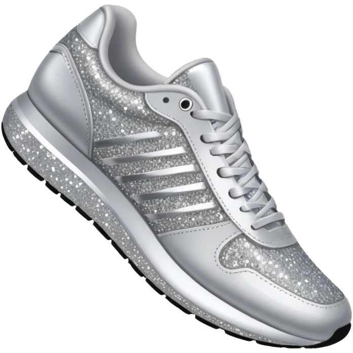 glitter running shoes no brand emoji
