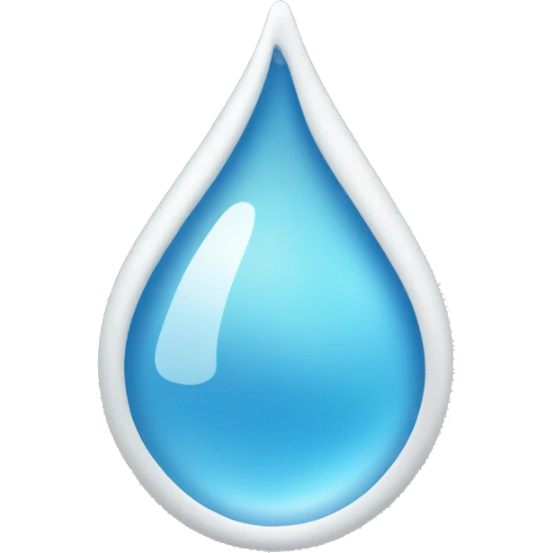 white water droplet emoji