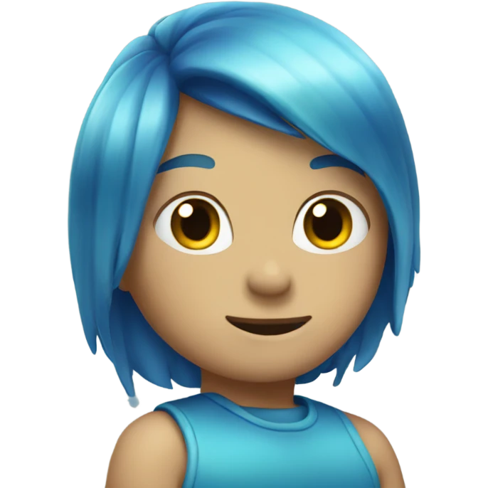 Blue rainbow emoji