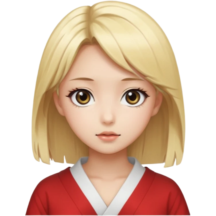 JAPANESE ANIME STYLE BLODE SEXY HOT GIRL emoji