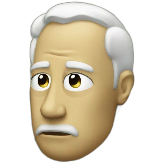 Thinking sad money emoji