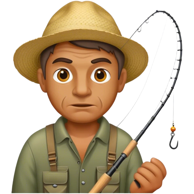 ugly man fishing emoji