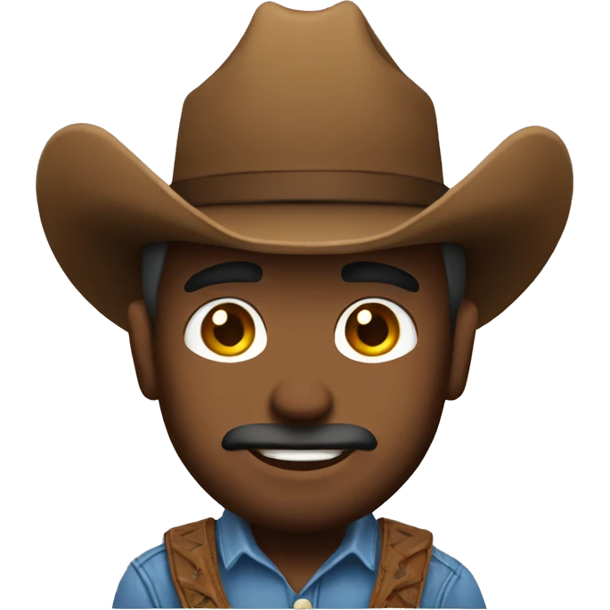 A cowboy  emoji