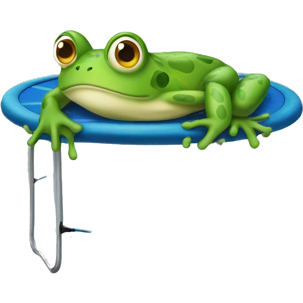 frog on a trampoline  emoji