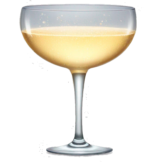 Champagne coupe emoji