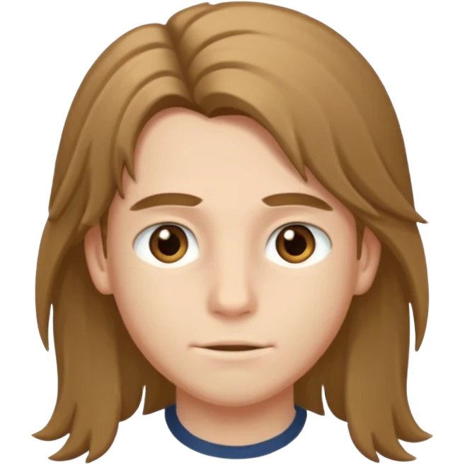 Boy long hair emoji