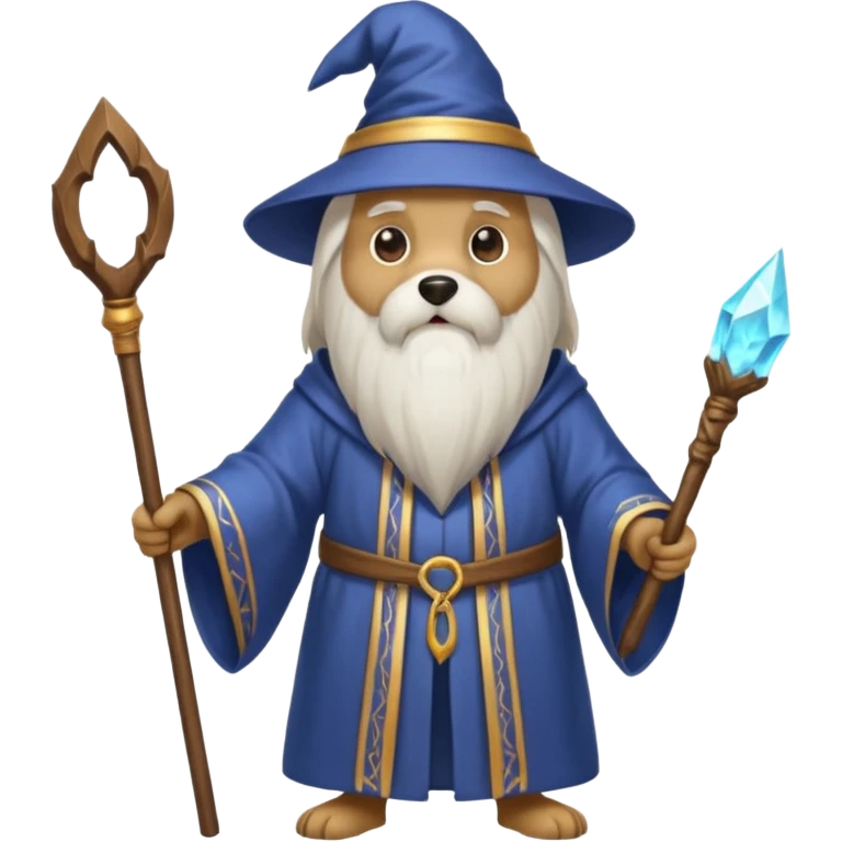 Dog wizard emoji