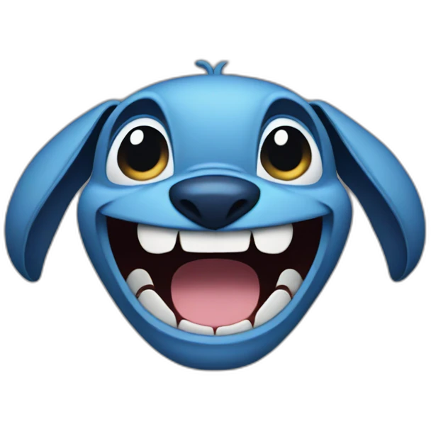 stitch laughing emoji