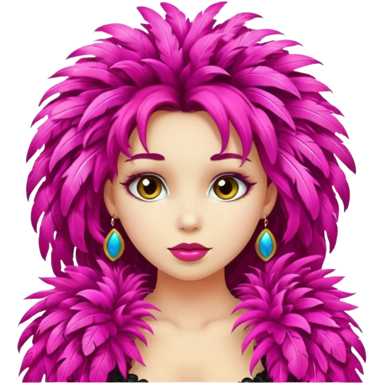 Une fille qui porte une feullara  emoji