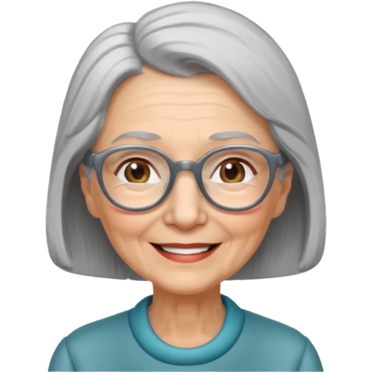 The kind and amiable grandmother in Grimm's fairy tales emoji