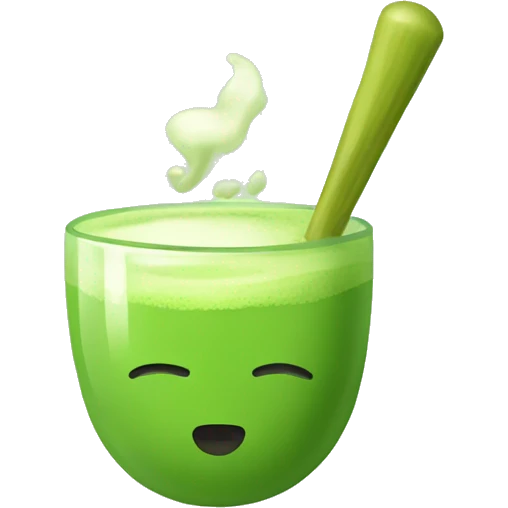green matcha tea emoji