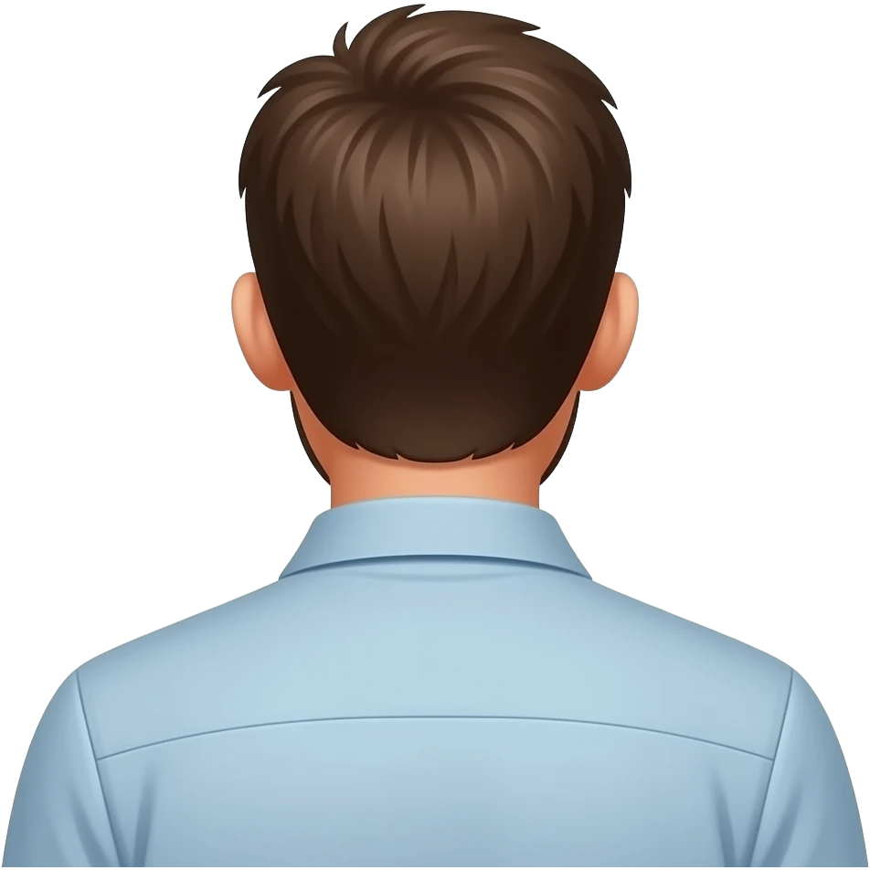 Boydan Arkası dönük adam emoji