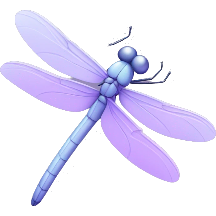 Pastel purple dragonfly  emoji