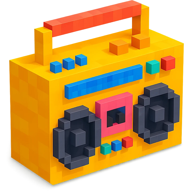 retro hip-hop boombox emoji