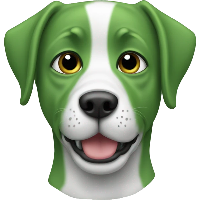 perro verde emoji