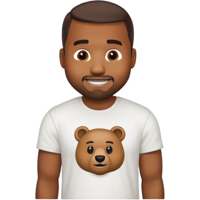 kanye west bear man emoji