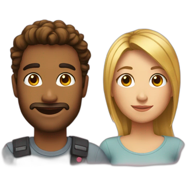 a picture of me and my girlfriend emoji