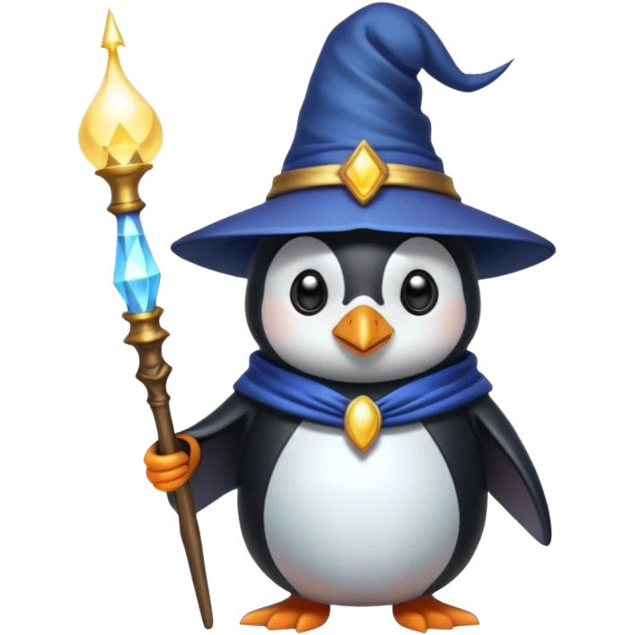 Penguin Wizard emoji