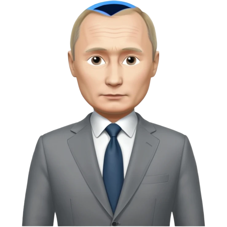 путин во весь рост, голова  по размеру больше тела  emoji