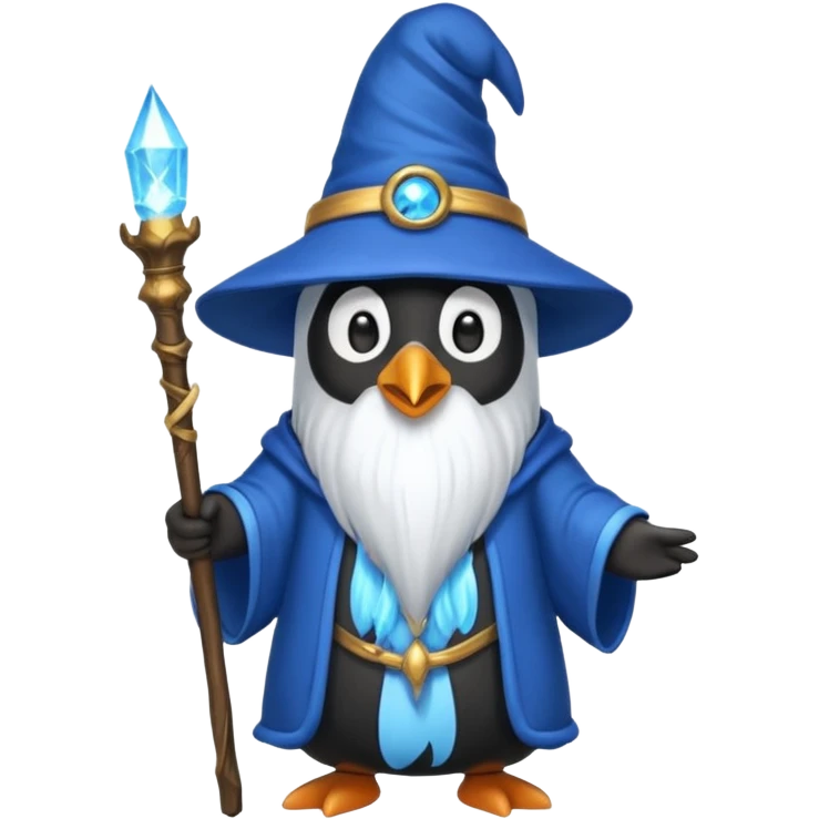 Penguin Wizard emoji