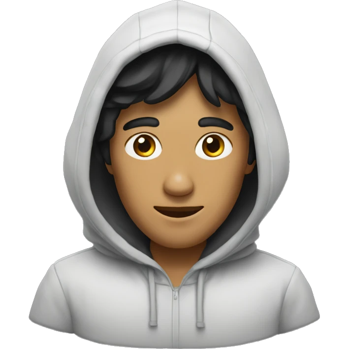 Mael avec une capuche emoji