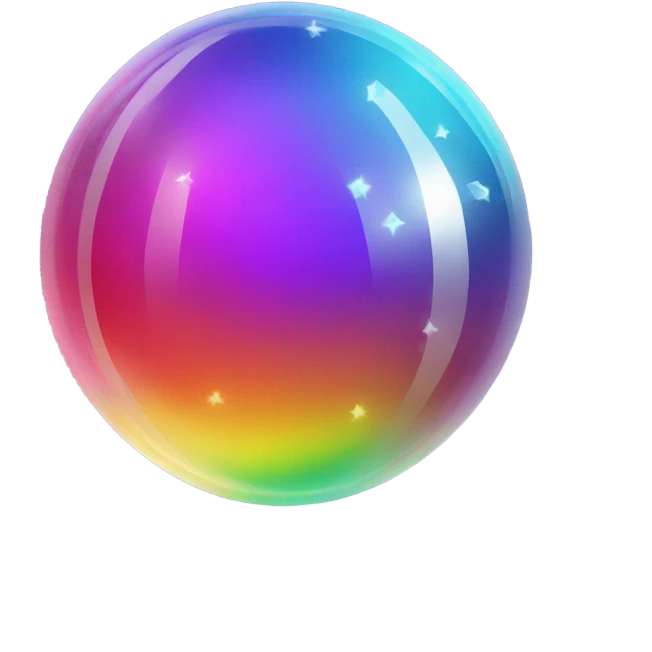 Rainbow crystal ball emoji