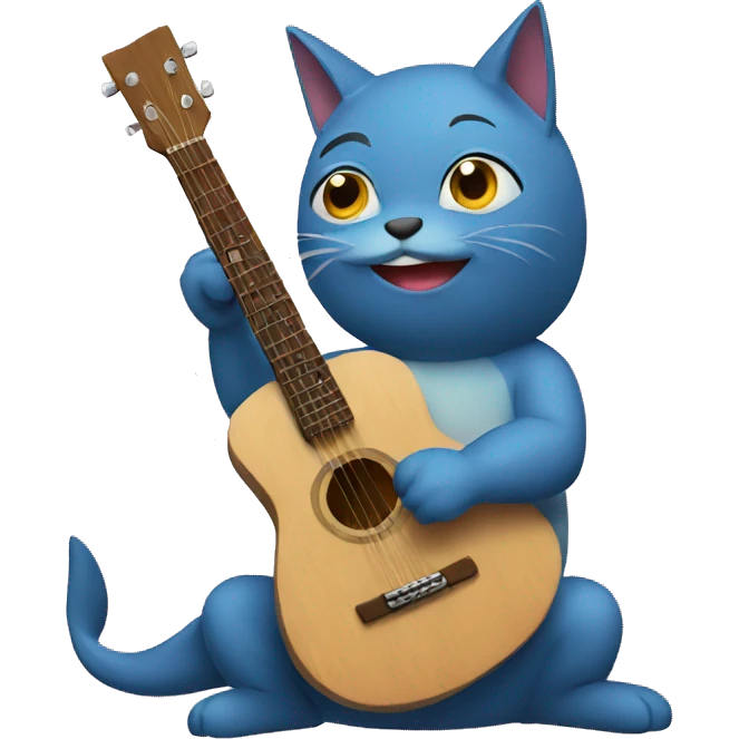 Tuna playing guitar emoji