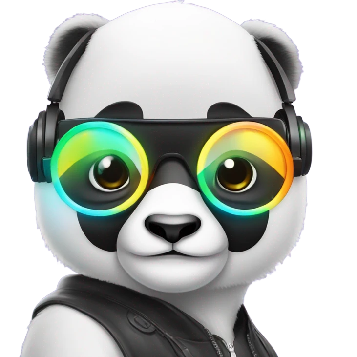 Techno panda emoji