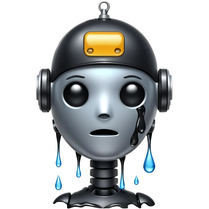 Robot cry emoji