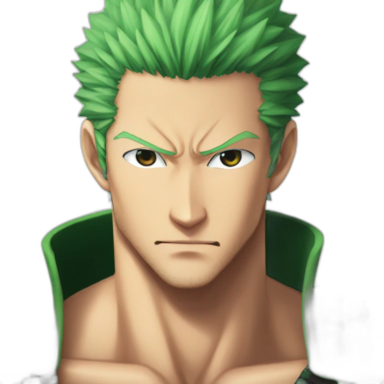Roronoa Zoro heart eyes emoji