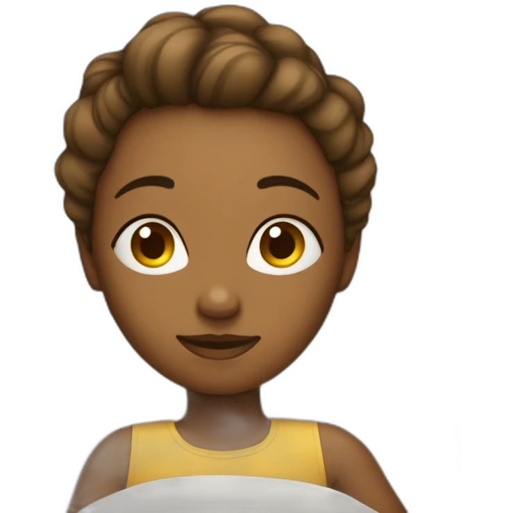 Fille dans son lit emoji