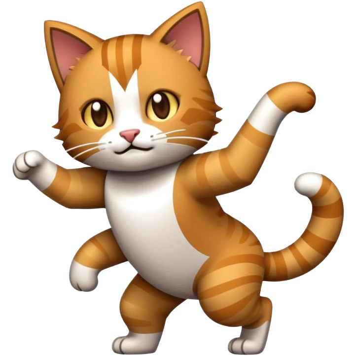 Do emoji in 16 bit image. Minecraft style. Pixel style. Cat dancing macana emoji
