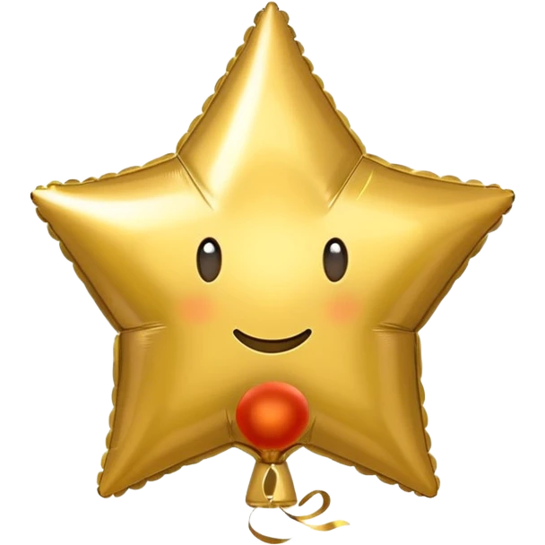 ballon gold star emoji