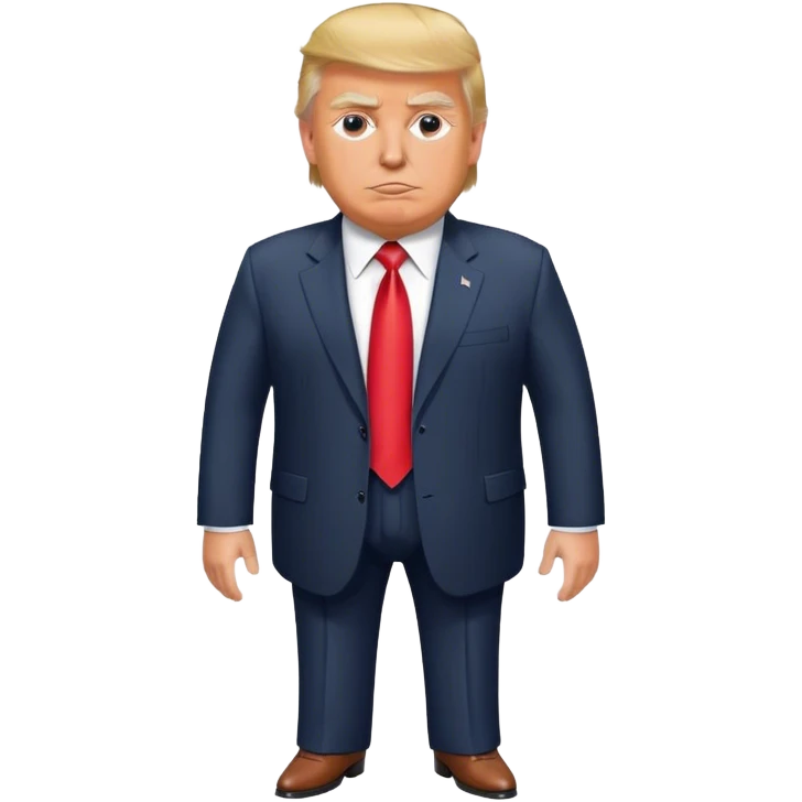 Donald trump with a big butt emoji