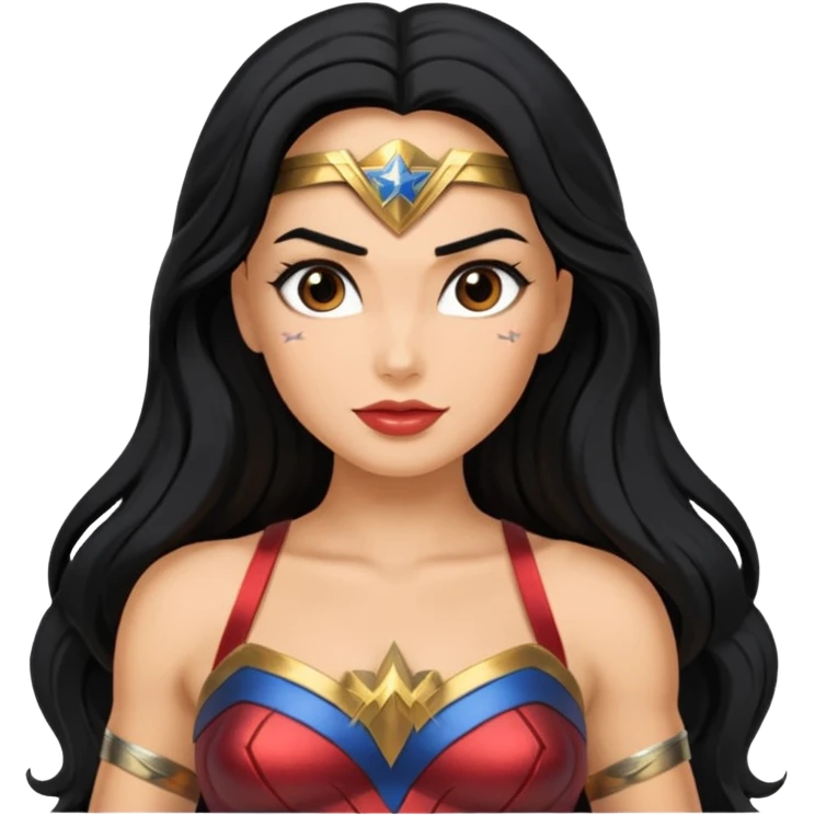 a beautiful Wonder Woman emoji