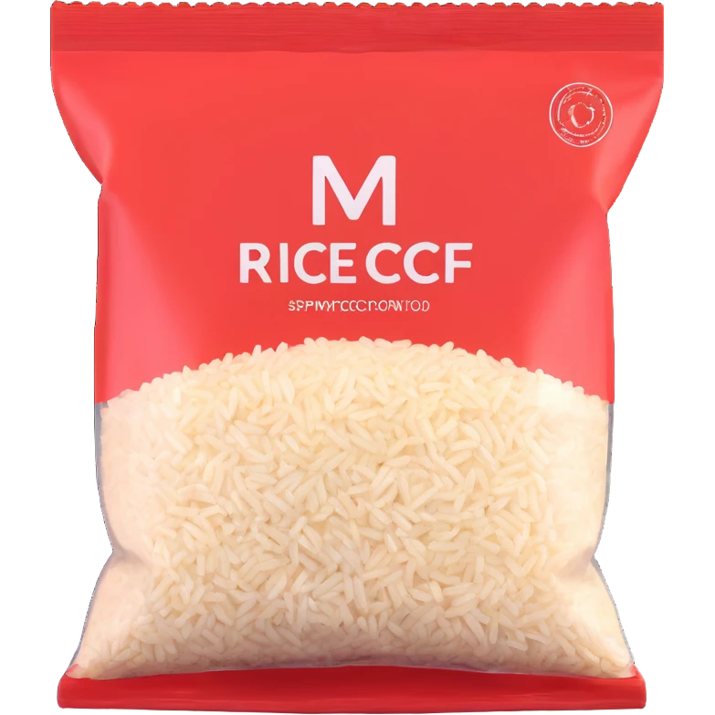 rice in a plastic package emoji