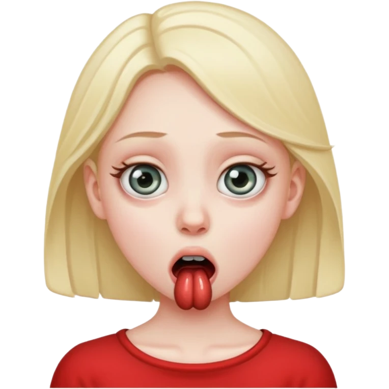 Girl choking emoji