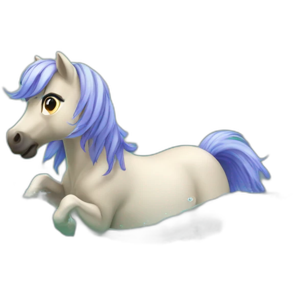poney swim emoji