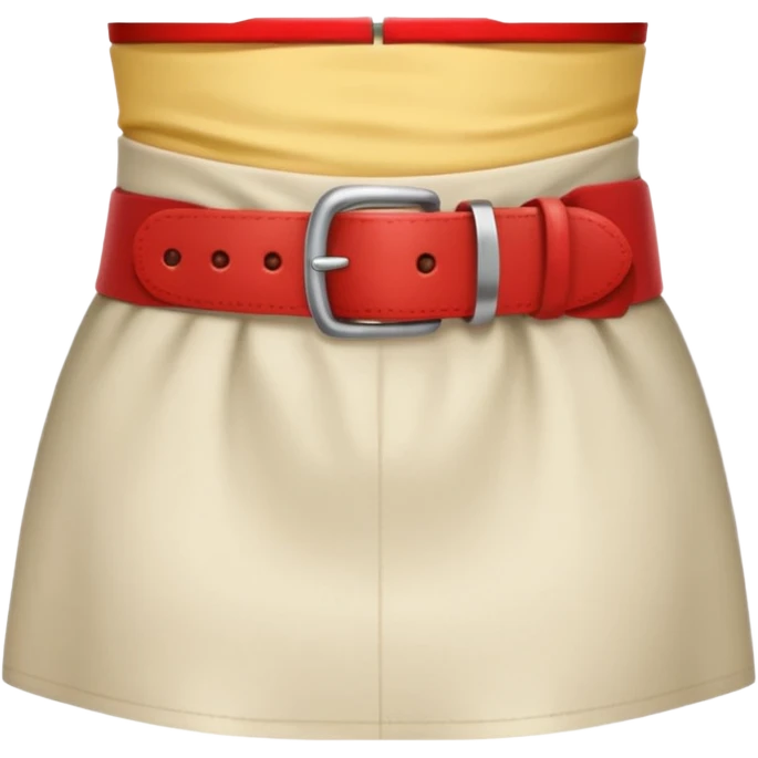 woman's waist, apple style emoji, simple and clear, no face emoji