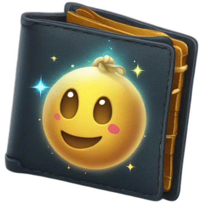 A magical wallet emoji