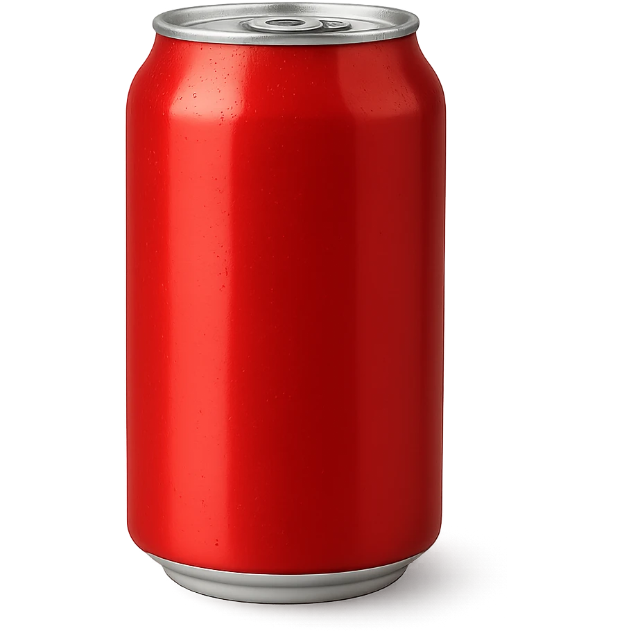A soda in a metal can emoji