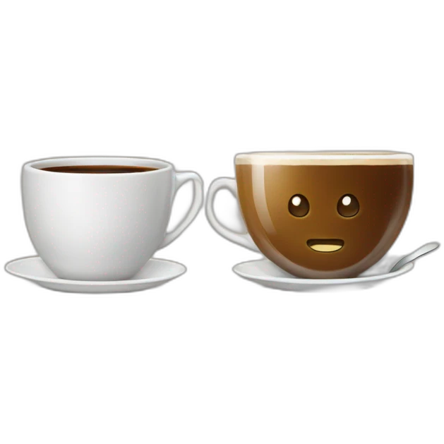 Tea meets coffee emoji