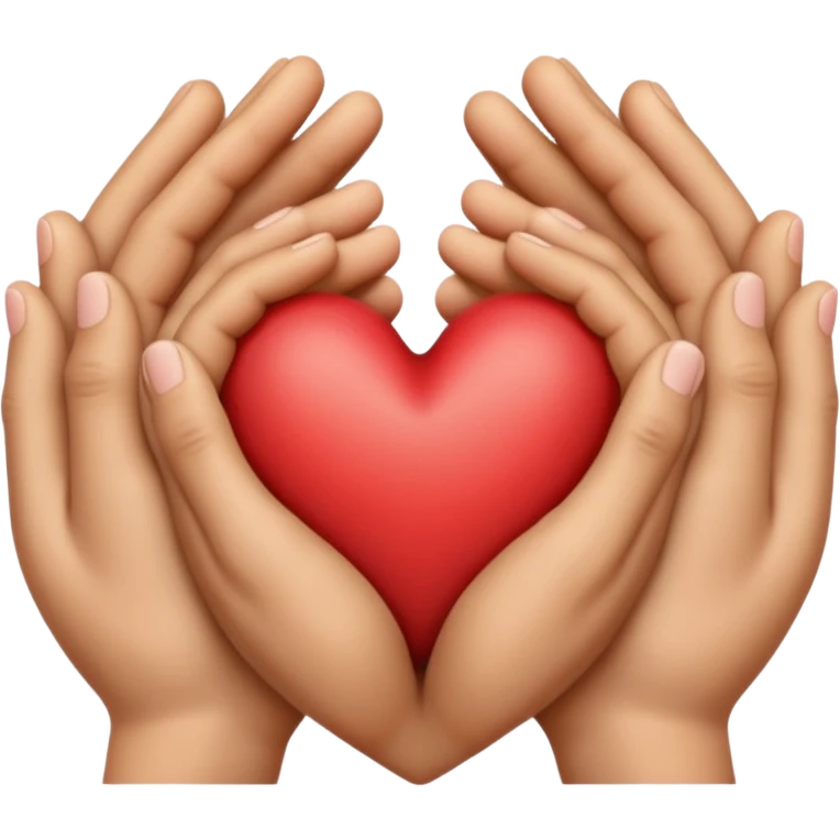 Pray hands + heart  emoji