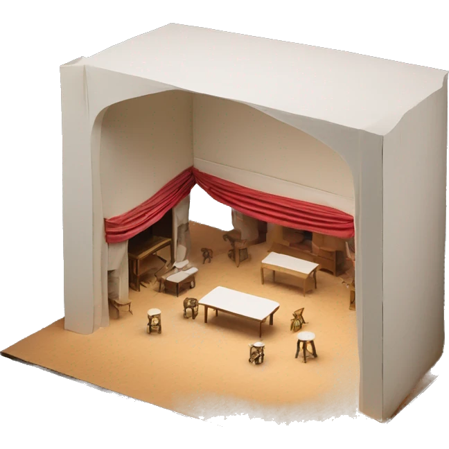 stage maquette scenography model emoji