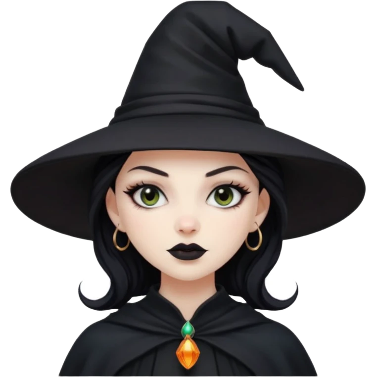black witch girl emoji