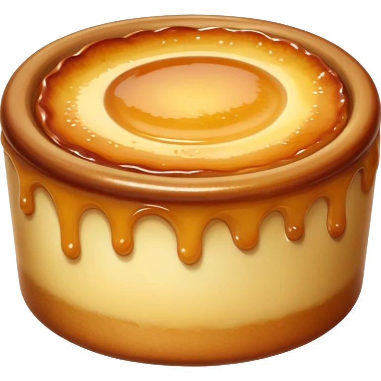 Crème brûlée pastry emoji
