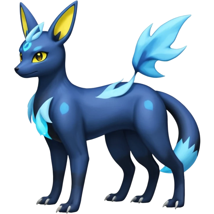 Manectric-Electrike-Lugia-Umbreon-Fakémon-hybrid-creature (full body), 4 legs emoji