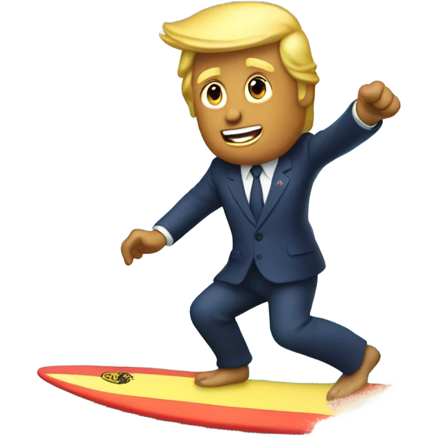 Donald Trump surfing  emoji