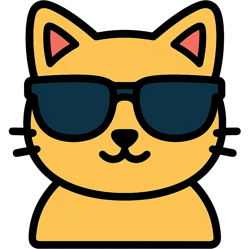 cat wearing sunglasses emoji